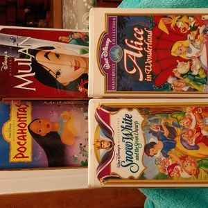Walt Disney VHS Masterpiece Collection - Set of 4 - Princesses